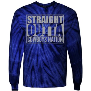 Straight Outta Cowboys Nation Tie-Dye Long Sleeve Shirt