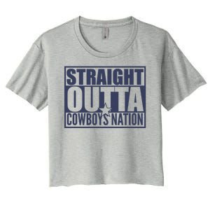 Straight Outta Cowboys Nation Women's Crop Top Tee