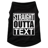 Straight Outta Custom Text Personalized   Doggie Tank