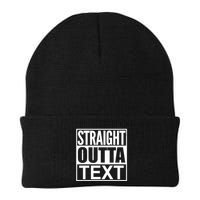 Straight Outta Custom Text Personalized   Beanie