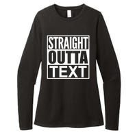 Straight Outta Custom Text Personalized   Womens CVC Long Sleeve Shirt