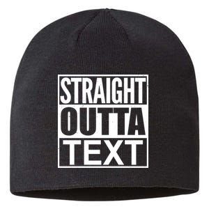 Straight Outta Custom Text Personalized   Sustainable Beanie