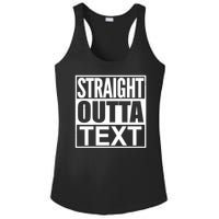 Straight Outta Custom Text Personalized   Ladies PosiCharge Competitor Racerback Tank