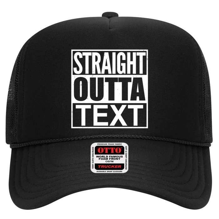 Straight Outta Custom Text Personalized   Trucker Hat