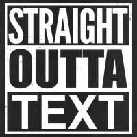 Straight Outta Custom Text Personalized   Trucker Hat