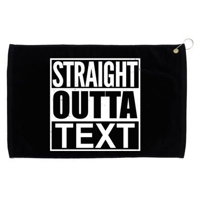 Straight Outta Custom Text Personalized   Grommeted Golf Towel