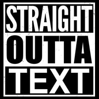 Straight Outta Custom Text Personalized   Full Zip Hoodie
