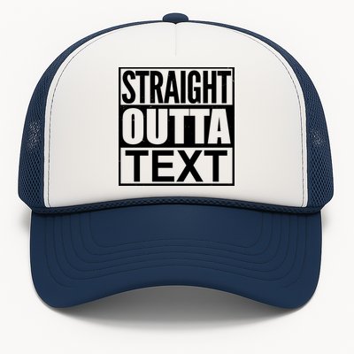 Straight Outta Custom Text Personalized   Trucker Hat