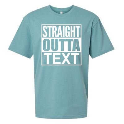 Straight Outta Custom Text Personalized   Sueded Cloud Jersey T-Shirt