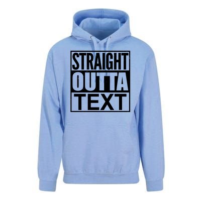 Straight Outta Custom Text Personalized   Unisex Surf Hoodie