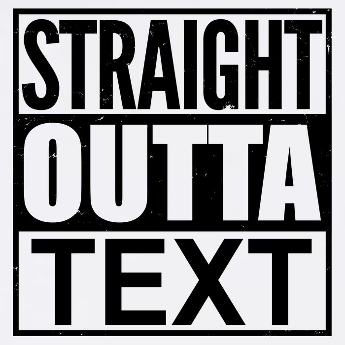 Straight Outta Custom Text Personalized   Garment-Dyed Sweatshirt