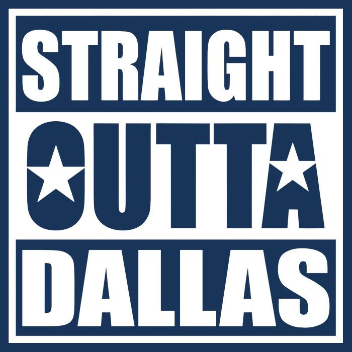 Straight Outta Dallas Texas City Cooling Performance Crew T-Shirt