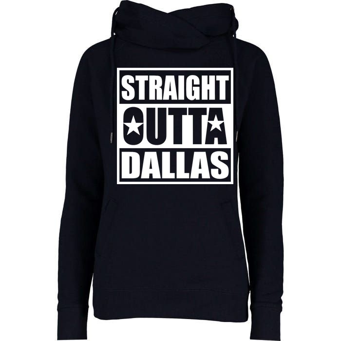 Straight Outta Dallas Texas City Womens Funnel Neck Pullover Hood