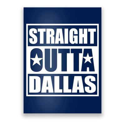 Straight Outta Dallas Texas City Poster