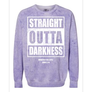 Straight Outta Darkness Colorblast Crewneck Sweatshirt