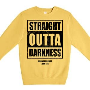 Straight Outta Darkness Premium Crewneck Sweatshirt