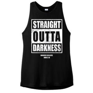 Straight Outta Darkness Ladies PosiCharge Tri-Blend Wicking Tank