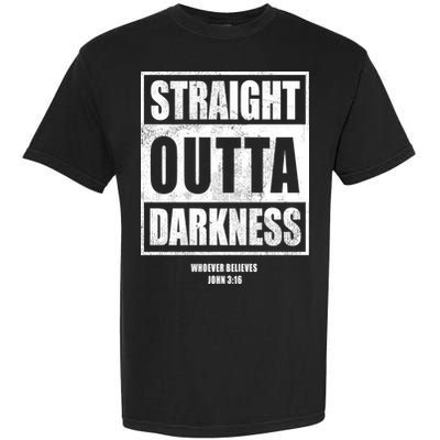 Straight Outta Darkness Garment-Dyed Heavyweight T-Shirt