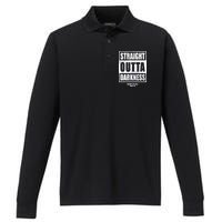 Straight Outta Darkness Performance Long Sleeve Polo