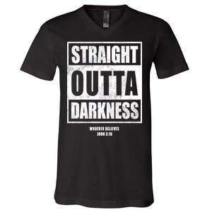 Straight Outta Darkness V-Neck T-Shirt