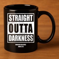 Straight Outta Darkness 11oz C Handle Ceramic Mug