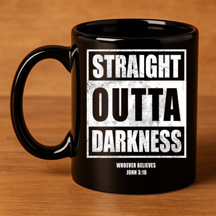 Straight Outta Darkness 11oz C Handle Ceramic Mug