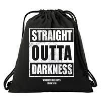 Straight Outta Darkness Drawstring Bag