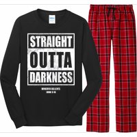 Straight Outta Darkness Long Sleeve Pajama Set