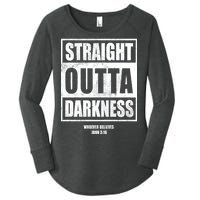 Straight Outta Darkness Women's Perfect Tri Tunic Long Sleeve Shirt