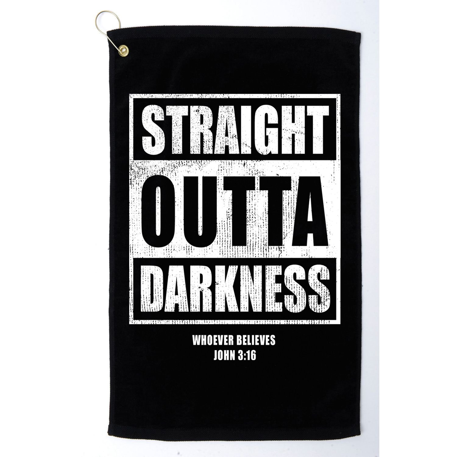 Straight Outta Darkness Golf Towel