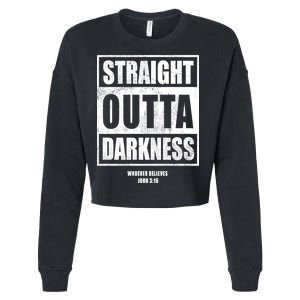 Straight Outta Darkness Cropped Pullover Crew