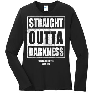 Straight Outta Darkness Ladies Long Sleeve Shirt