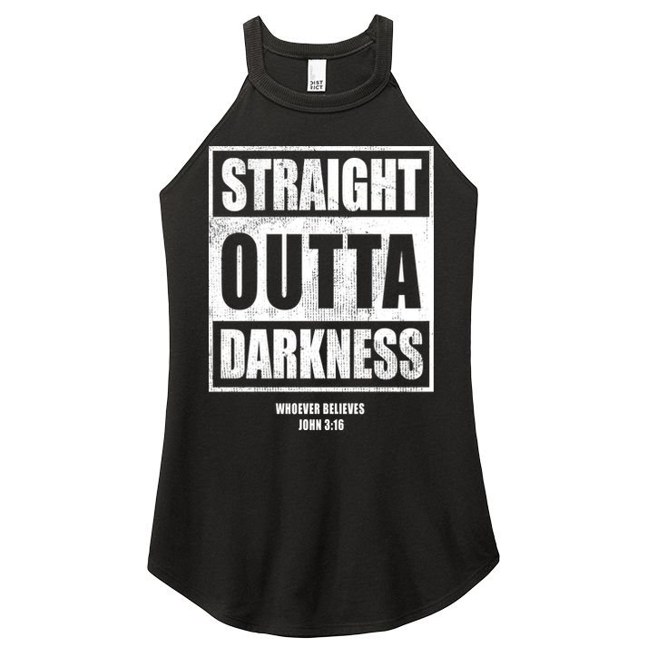 Straight Outta Darkness Women's Perfect Tri Rocker Tank