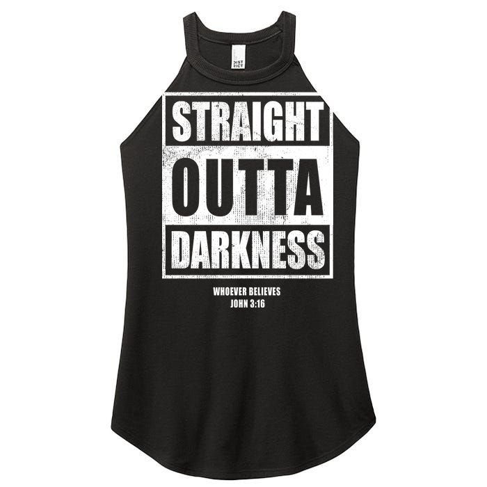 Straight Outta Darkness Women's Perfect Tri Rocker Tank