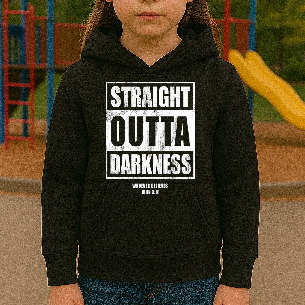 Straight Outta Darkness Kids Hoodie