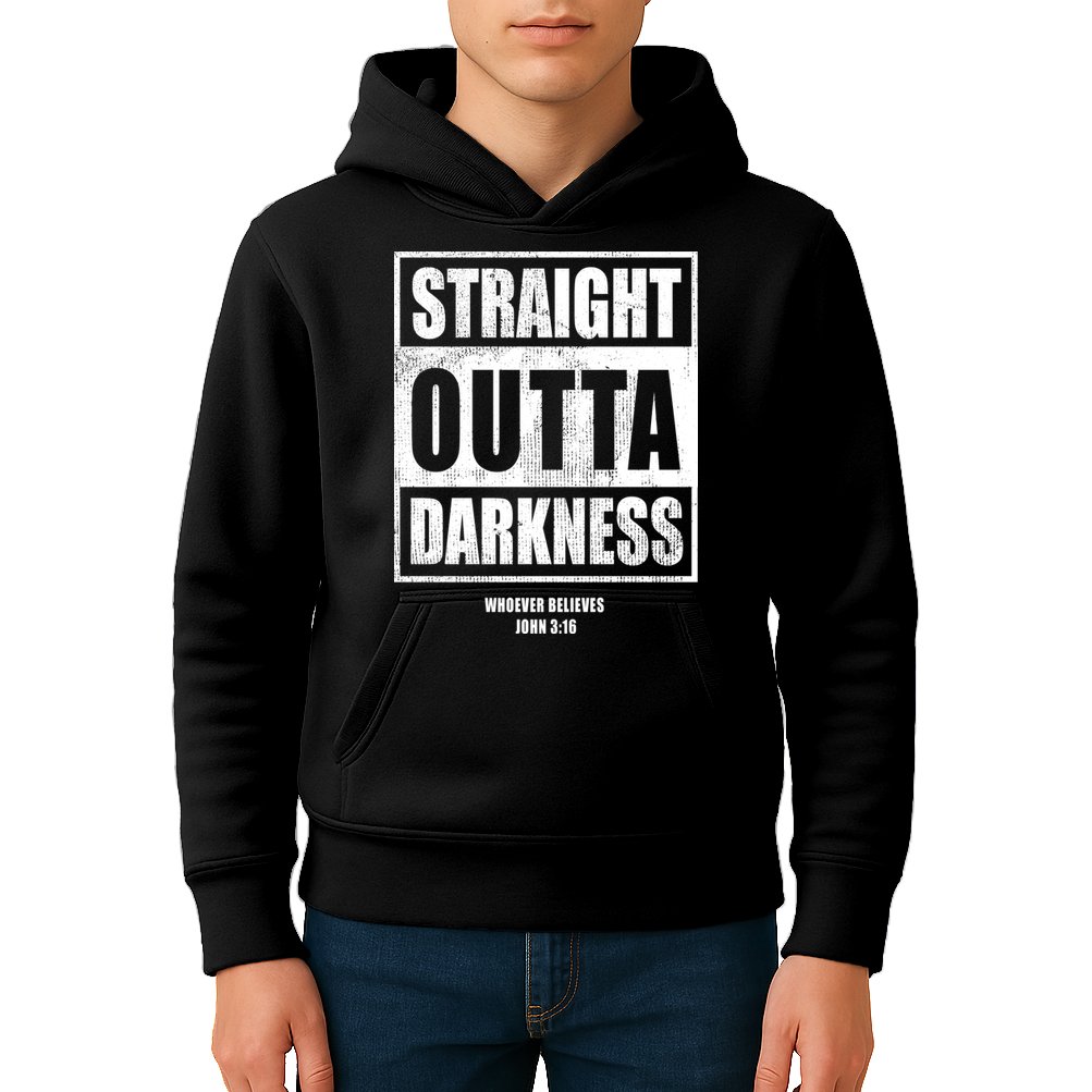 Straight Outta Darkness Kids Hoodie