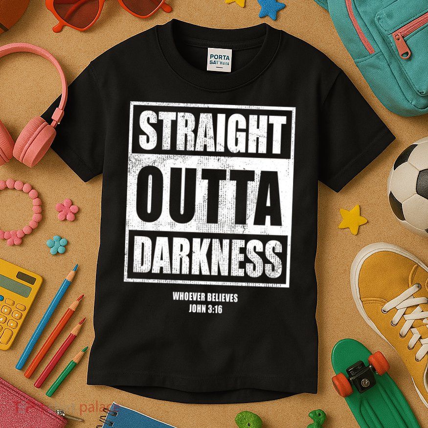 Straight Outta Darkness Kids T-Shirt