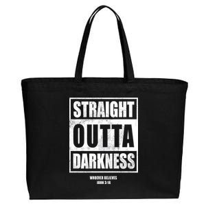 Straight Outta Darkness Cotton Canvas Jumbo Tote