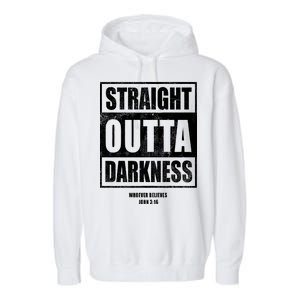 Straight Outta Darkness Garment-Dyed Fleece Hoodie