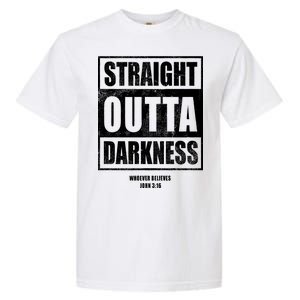 Straight Outta Darkness Garment-Dyed Heavyweight T-Shirt