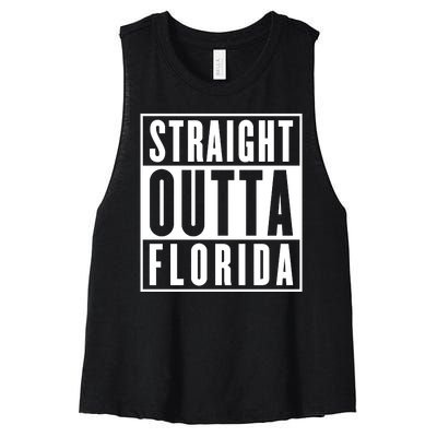 Straight Outta Florida Women's Racerback Cropped Tank