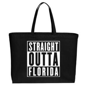 Straight Outta Florida Cotton Canvas Jumbo Tote