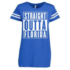 Straight Outta Florida Enza Ladies Jersey Football T-Shirt