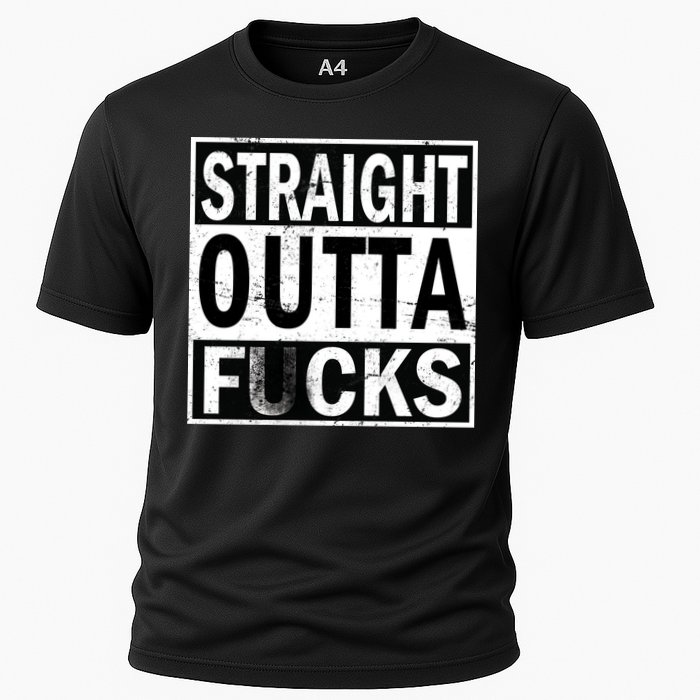 Straight Outta Fucks Cooling Performance Crew T-Shirt