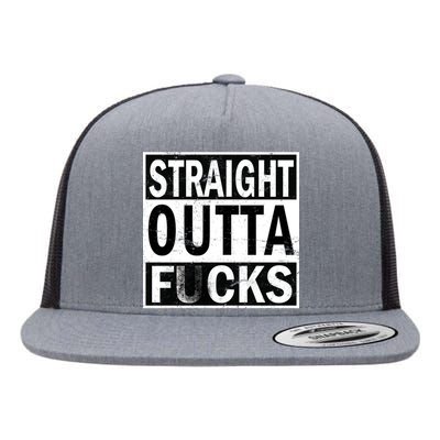 Straight Outta Fucks Flat Bill Trucker Hat