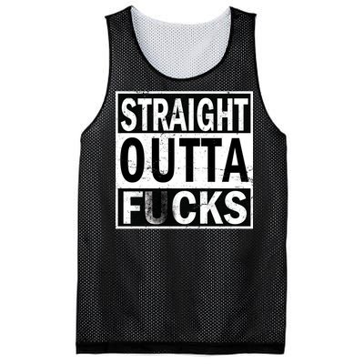 Straight Outta Fucks Mesh Reversible Basketball Jersey Tank