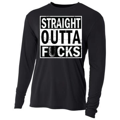 Straight Outta Fucks Cooling Performance Long Sleeve Crew