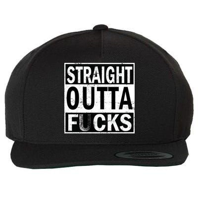 Straight Outta Fucks Wool Snapback Cap