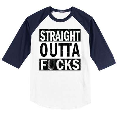 Straight Outta Fucks Baseball Sleeve Shirt