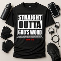 Straight Outta God's Word John 3:16 Cooling Performance Crew T-Shirt